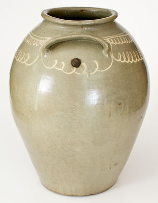 Fine and Rare CHANDLER / MAKER (Thomas Chandler, Edgefield District, SC) Seven-Gallon Stoneware Jar