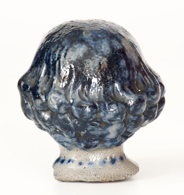 Rare New Geneva, PA Cobalt-Decorated Stoneware Doll s Head