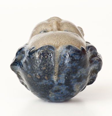 Rare New Geneva, PA Cobalt-Decorated Stoneware Doll s Head