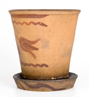 Greensboro or New Geneva, PA Tanware Flowerpot