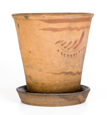 Greensboro or New Geneva, PA Tanware Flowerpot