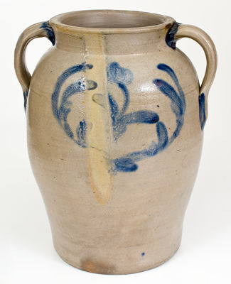 Very Fine H. GLAZIER / HUNTINGDON, PA 3 Gal. Stoneware Jar with Open Handles