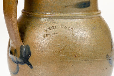 Rare J. SWANK & CO. / JOHNSTOWN, PA 1/2 Gal. Stoneware Pitcher