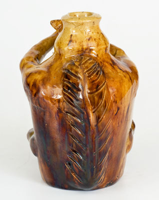 Unusual Earthenware Squirrel Bottle, probably North Carolina origin