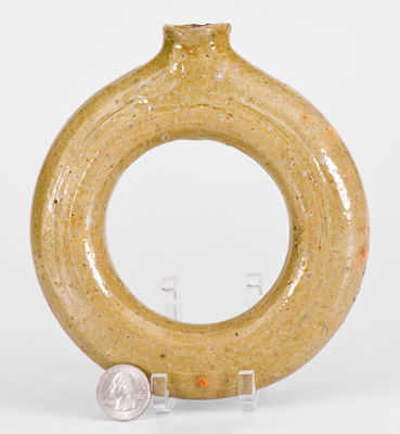 Lead-Glazed North Carolina Redware Ring Jug