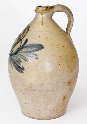 One-Gallon Stoneware Jug attrib. Wiliam Nichols, Poughkeepsie, New York, circa 1823