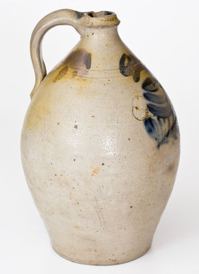 One-Gallon Stoneware Jug attrib. Wiliam Nichols, Poughkeepsie, New York, circa 1823