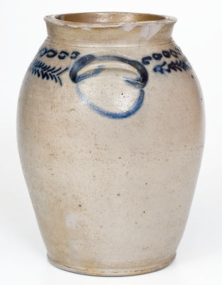 One-Gallon Slip-Trailed Baltimore Stoneware Jar, circa 1825