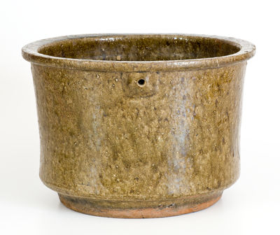 Unusual Alkaline-Glazed Georgia Stoneware Hanging Vessel