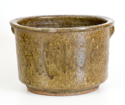 Unusual Alkaline-Glazed Georgia Stoneware Hanging Vessel