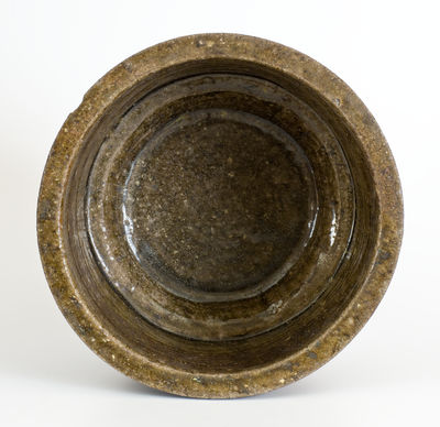 Unusual Alkaline-Glazed Georgia Stoneware Hanging Vessel