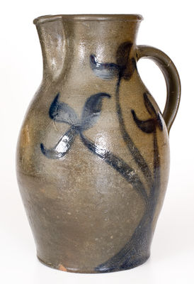 Exceedingly Rare and Important Stoneware Pitcher attrib. George Duncan, Sycolin Road Pottery, Loudoun County, VA