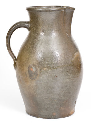 Exceedingly Rare and Important Stoneware Pitcher attrib. George Duncan, Sycolin Road Pottery, Loudoun County, VA