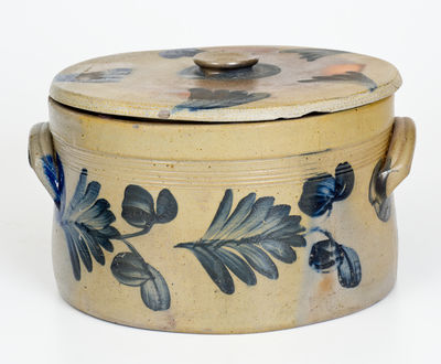 Remmey Pottery, Philadelphia Lidded Stoneware Butter Crock