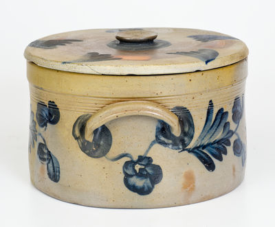 Remmey Pottery, Philadelphia Lidded Stoneware Butter Crock