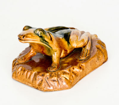 Rockingham-Glazed Figure of a Frog, probably Ohio, second half 19th century
