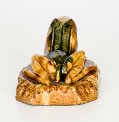 Rockingham-Glazed Figure of a Frog, probably Ohio, second half 19th century