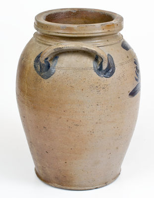 Three-Gallon Stoneware Jar attrib. E.B. Hissong or Jacob Greenland Pottery, Cassville, PA
