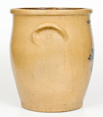 Extremely Rare WEBB & KELLOGG / ERIE, PA Stoneware Jar, circa 1861-64