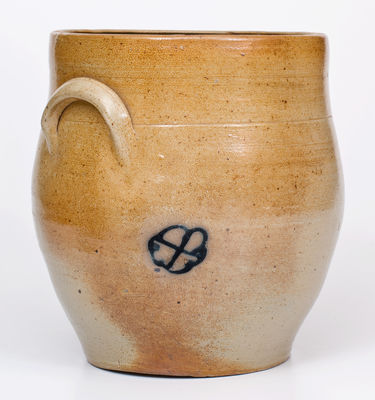 Rare Stoneware Jar with Cobalt-Script Signature