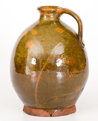 Glazed Maine Redware Jug