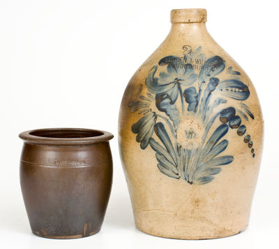 Two Pieces of Pennsylvania Stoneware, circa 1865-1875