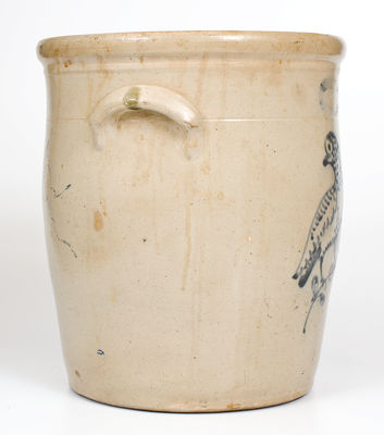 Six-Gallon J. BURGER JR. / ROCHESTER, N.Y. Stoneware Bird Jar