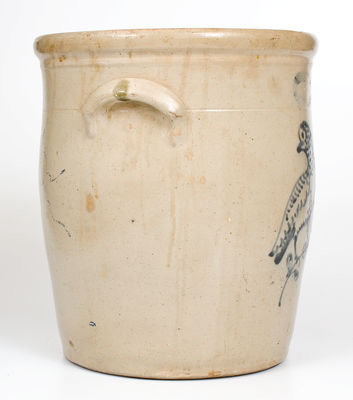 Six-Gallon J. BURGER JR. / ROCHESTER, N.Y. Stoneware Bird Jar