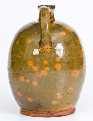 Fine Glazed Gonic, New Hampshire Redware Jug