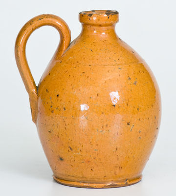 Small-Sized New England Redware Jug, early to mid 19th century