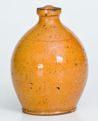 Small-Sized New England Redware Jug, early to mid 19th century