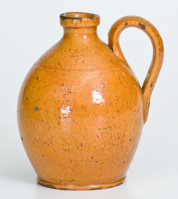 Small-Sized New England Redware Jug, early to mid 19th century