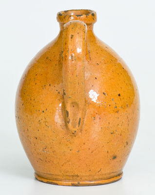 Small-Sized New England Redware Jug, early to mid 19th century