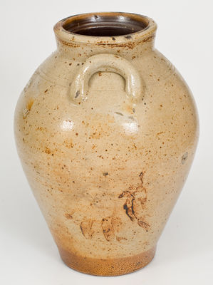 Three-Gallon BOSTON (Frederick Carpenter, early 19th century) Iron-Decorated Stoneware Jar