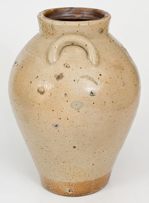 Three-Gallon BOSTON (Frederick Carpenter, early 19th century) Iron-Decorated Stoneware Jar