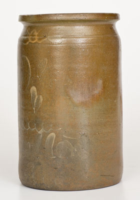 Rare "G.N. Fulton," Alleghany County, Virginia White-Slip-Decorated Stoneware Jar