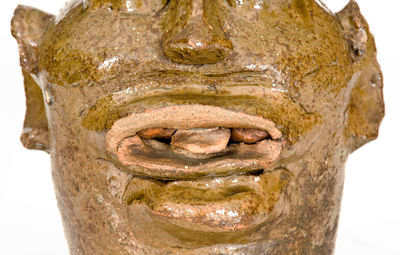 Exceptional Edgefield District, SC Stoneware Face Jug, Lewis Miles  Stony Bluff Manufactory