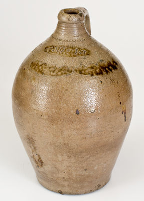 Thomas Warne and Joshua Letts, South Amboy, NJ Stoneware Jug, early 19th century