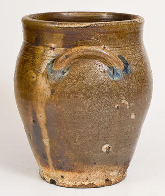 Two-Gallon Stoneware Jar w/ Impressed Floral Decoration, New Jersey or New York State