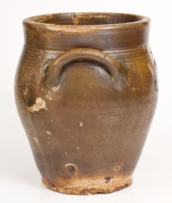 Two-Gallon Stoneware Jar w/ Impressed Floral Decoration, New Jersey or New York State