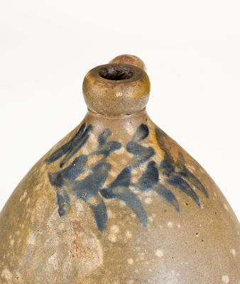 One-Gallon Cobalt-Decorated Northeastern Stoneware Jug, Dated 1840