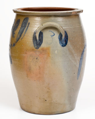 Three-Gallon Stoneware Jar attrib. Philip Kabis, Shirleysburg, PA