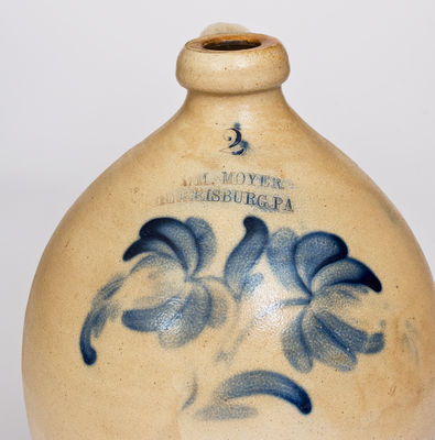 Two-Gallon WM. MOYER / HARRISBURG, PA Stoneware Jug