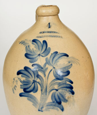 Exceptional Four-Gallon WM. MOYER / HARRISBURG, PA Stoneware Jug