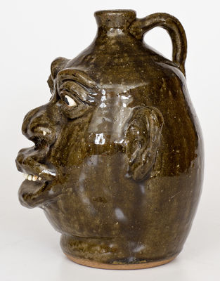 Lanier Meaders (Cleveland, Georgia) Stoneware Face Jug, fourth quarter 20th century