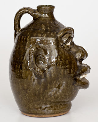 Lanier Meaders (Cleveland, Georgia) Stoneware Face Jug, fourth quarter 20th century