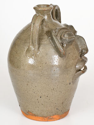 Burlon B. Craig, Vale, NC Stoneware Face Jug, circa 1980