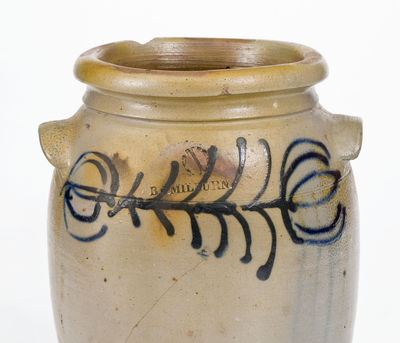 One-Gallon B.C. MILBURN (Alexandria, Virginia) Stoneware Jar