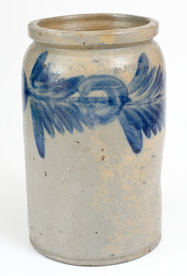 H. MYERS (Henry Remmey working for Merchant Henry Myers) Stoneware Jar, Baltimore, c1825