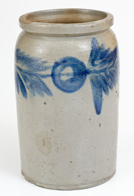 H. MYERS (Henry Remmey working for Merchant Henry Myers) Stoneware Jar, Baltimore, c1825